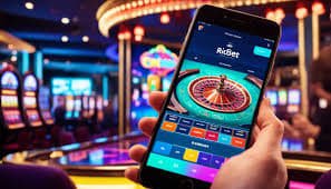 Tampilan antarmuka aplikasi mobile winbet dengan menu slot games dan live casino